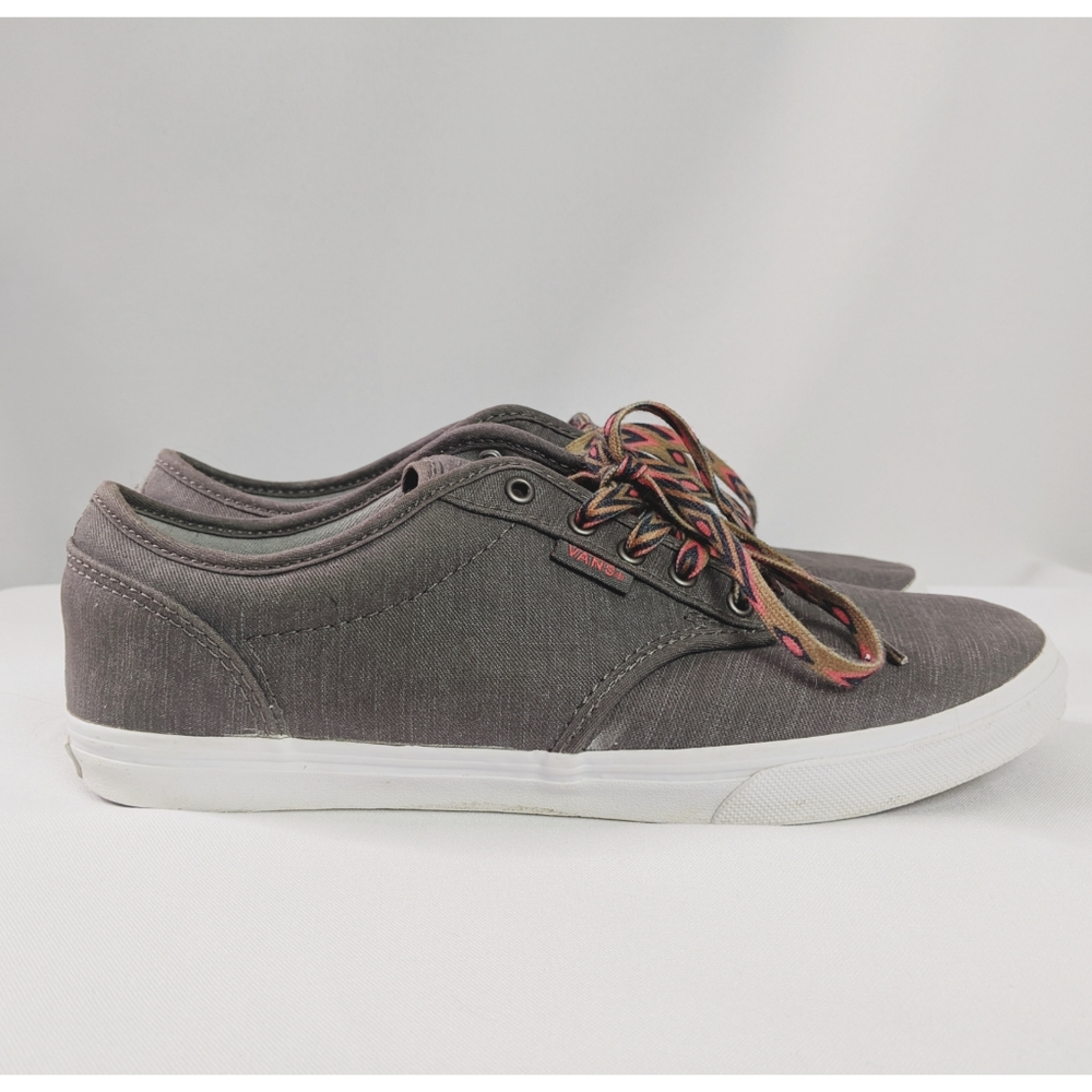 Vans Sneakers Gray With Aztec Shoe Laces EUC Sz 7
